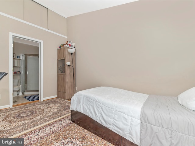 353 Fallsgrove Dr Unit 51, Rockville, MD 20850 - bedroom with baseboards and ensuite bathroom