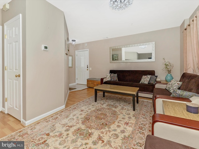 353 Fallsgrove Dr Unit 51, Rockville, MD 20850 - living area featuring baseboards and wood finished floors
