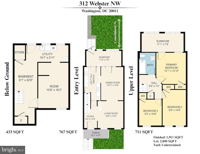 312 Webster St NW, Washington, DC 20011 - home floor plan