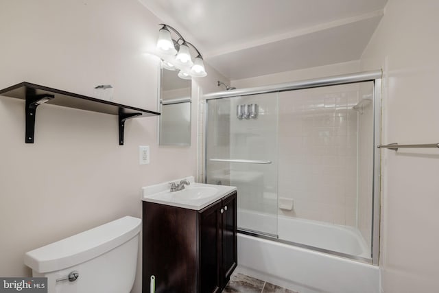 1465 N Van Dorn St, Alexandria, VA 22304 - full bathroom featuring shower / bath combination with glass door, toilet, and vanity