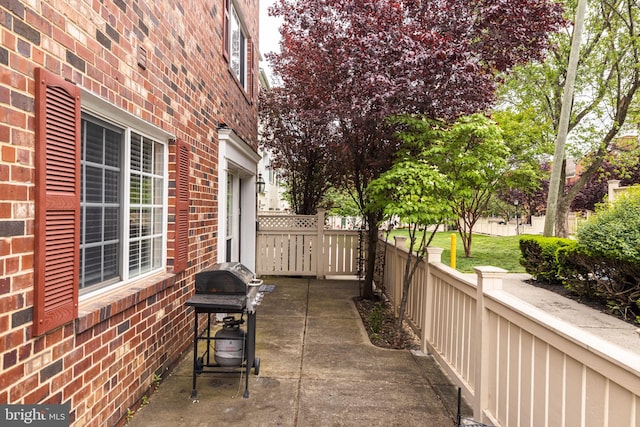 1465 N Van Dorn St, Alexandria, VA 22304 - view of patio / terrace featuring fence and area for grilling