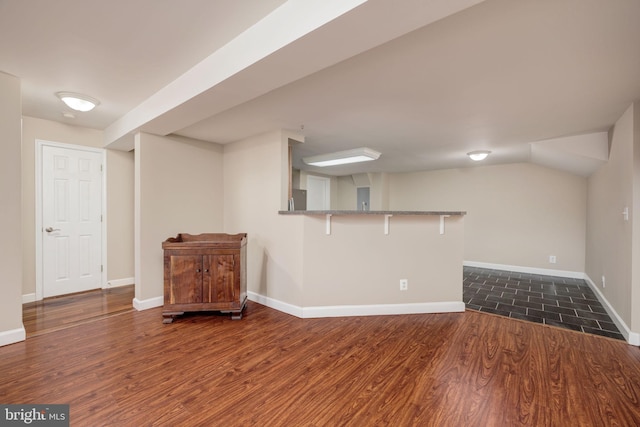 1465 N Van Dorn St, Alexandria, VA 22304 - basement with dark wood-style floors and baseboards