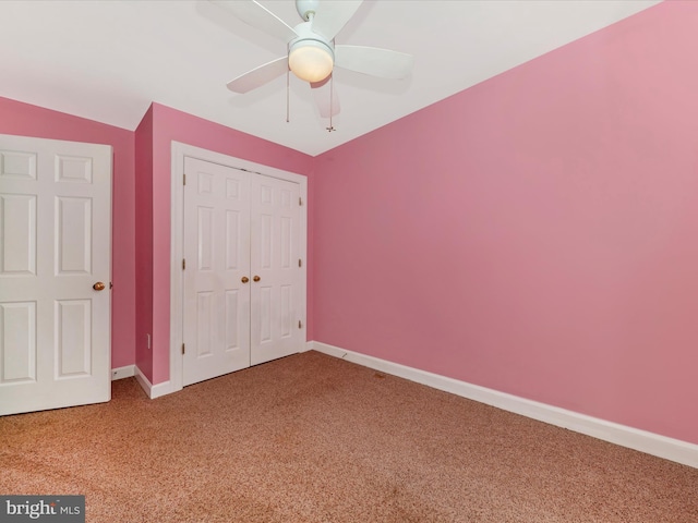 6093 Baldridge Ct, Frederick, MD 21701 - unfurnished bedroom with carpet flooring, a closet, and baseboards