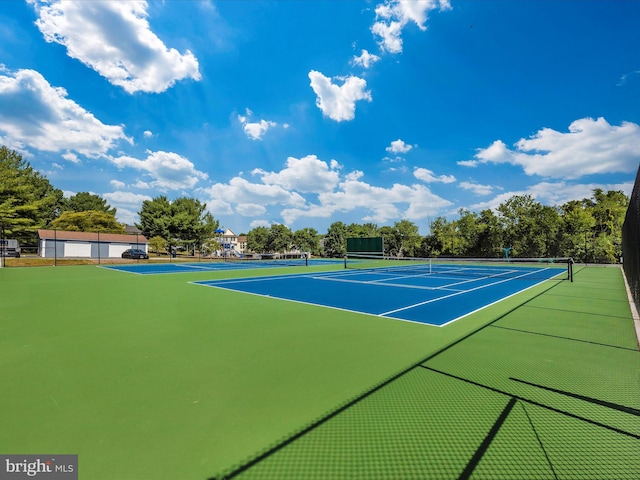 6093 Baldridge Ct, Frederick, MD 21701 - view of tennis court with fence and community basketball court