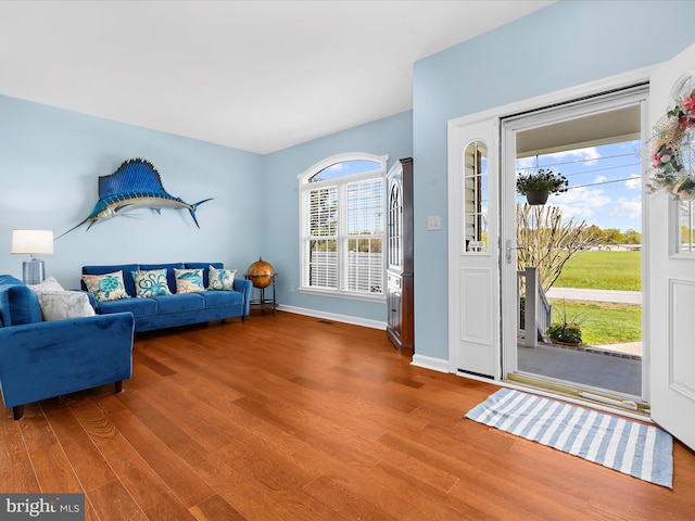 1121 Old Love Point Rd, Stevensville, MD 21666 - entrance foyer featuring baseboards and wood finished floors