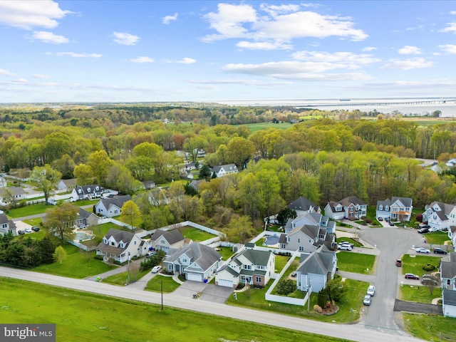 1121 Old Love Point Rd, Stevensville, MD 21666 - bird's eye view featuring a residential view and a water view