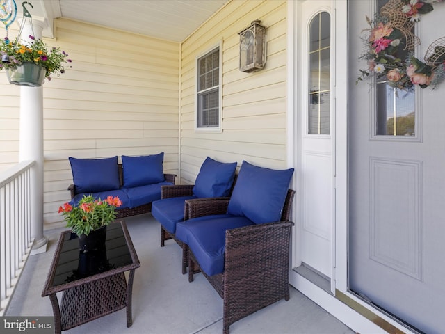1121 Old Love Point Rd, Stevensville, MD 21666 - balcony featuring a porch and an outdoor living space