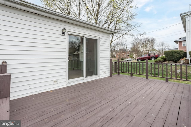 view of wooden terrace