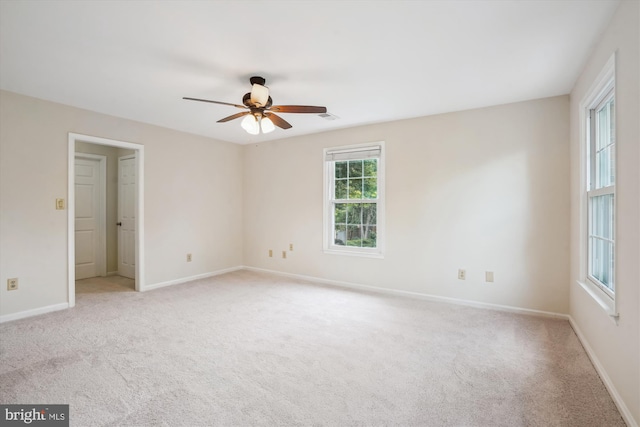 4407 Marsala Glen Way, Fairfax, VA 22033 - empty room featuring ceiling fan, light carpet, and baseboards
