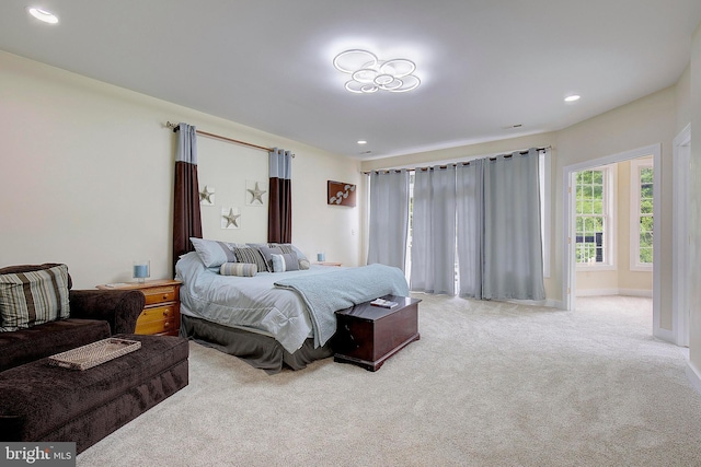 8177 Bodkin Ave, Pasadena, MD 21122 - carpeted bedroom featuring recessed lighting and baseboards