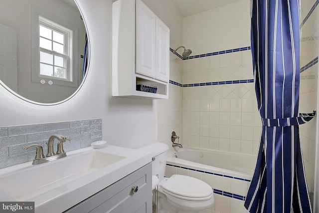 8177 Bodkin Ave, Pasadena, MD 21122 - bathroom with vanity, tiled shower / bath, a baseboard heating unit, and toilet