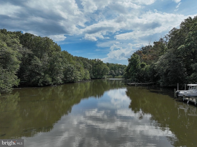8177 Bodkin Ave, Pasadena, MD 21122 - view of water feature with a wooded view
