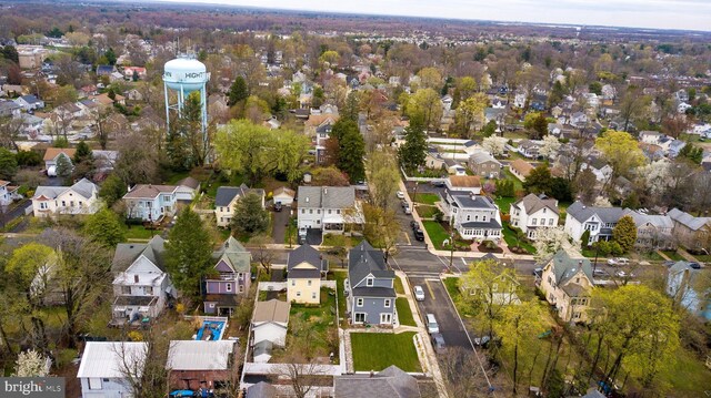 201 Morrison Ave, Hightstown, NJ 08520 - drone / aerial view with a residential view