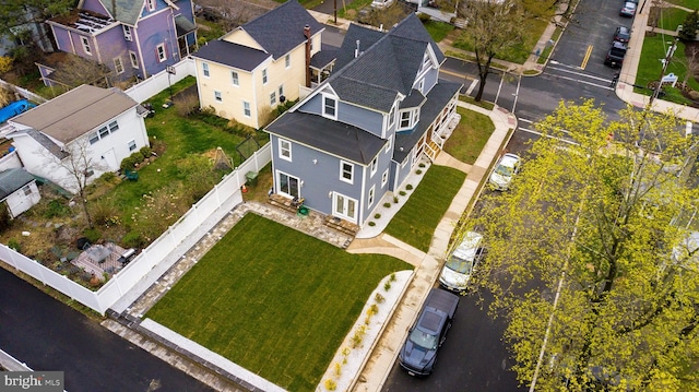 201 Morrison Ave, Hightstown, NJ 08520 - drone / aerial view with a residential view