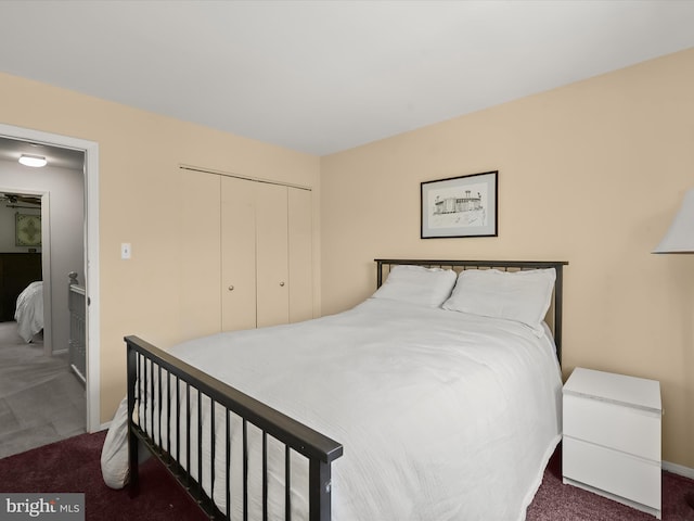30 Drawbridge Ct, Baltimore, MD 21228 - carpeted bedroom featuring baseboards and a closet