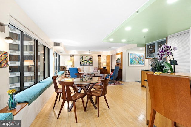 2001 Hamilton St Unit 1914, Philadelphia, PA 19130 - dining room featuring light wood finished floors, recessed lighting, and healthy amount of natural light