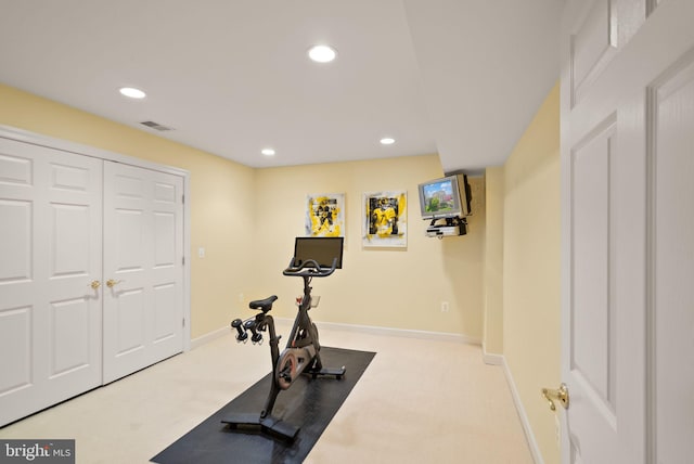 43005 Running Ridge Way, Leesburg, VA 20176 - exercise room with carpet floors, recessed lighting, and baseboards