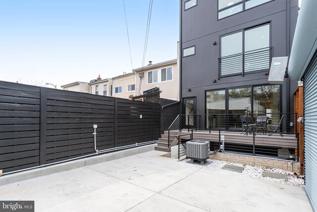 1023 Irving St NW, Washington, DC 20010 - view of patio / terrace with central air condition unit and a deck