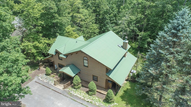 1419 Sandy Shores Rd, Mc Henry, MD 21541 - aerial view featuring a forest view