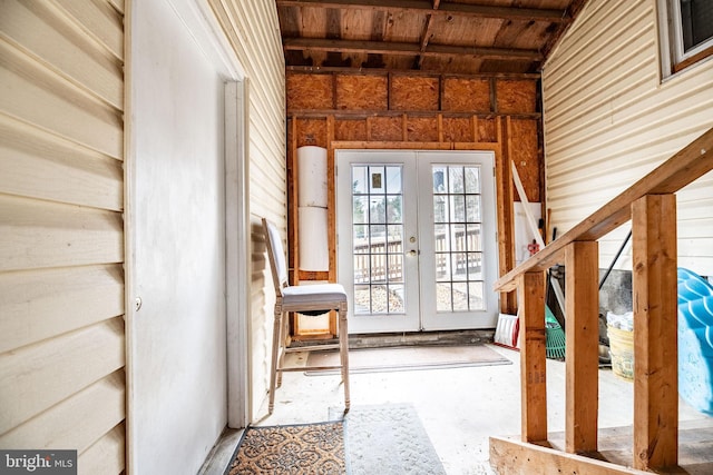 interior space with french doors