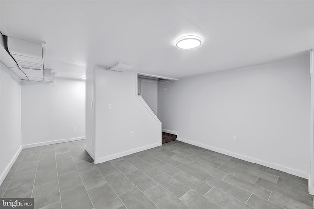 1629 Malvern St, Baltimore, MD 21224 - finished basement with baseboards and stairway