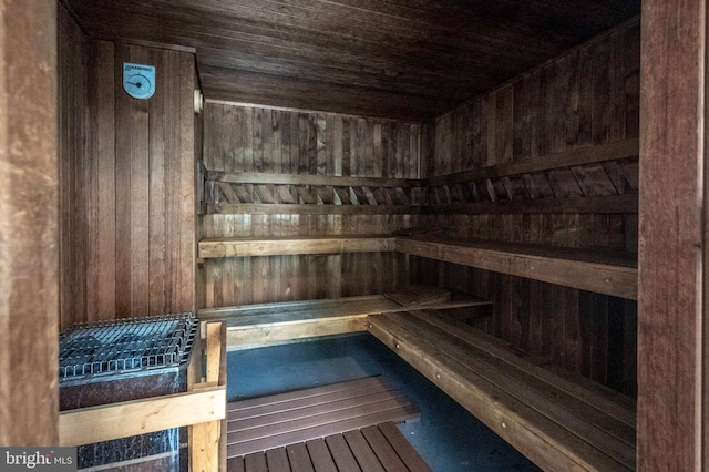 1524 Lincoln Way Unit 409, Mclean, VA 22102 - sauna / steam room featuring wooden ceiling and wood walls
