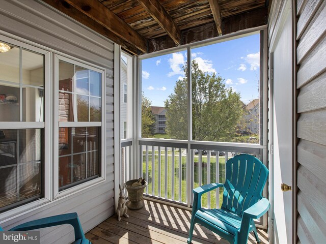 view of sunroom / solarium