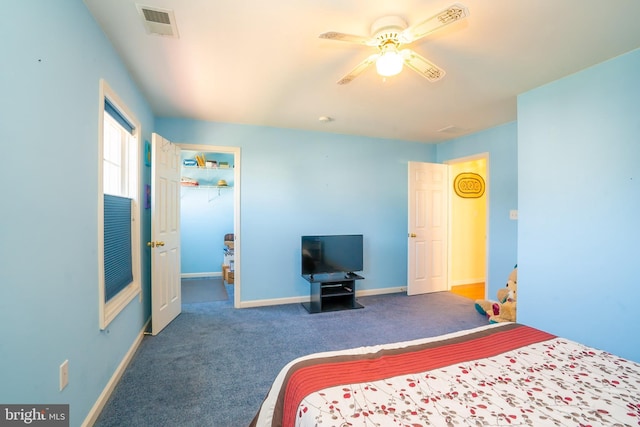 5 Susannah Dr, Chesterfield, NJ 08515 - carpeted bedroom featuring baseboards, visible vents, and a spacious closet