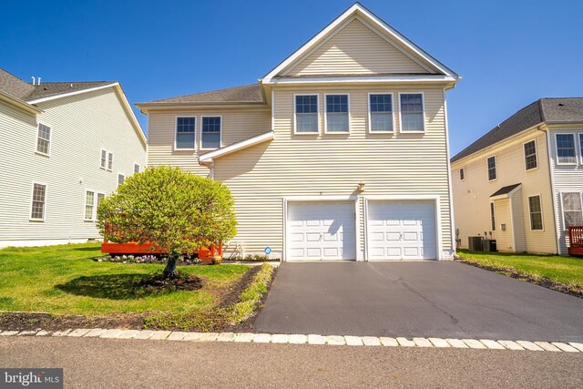 5 Susannah Dr, Chesterfield, NJ 08515 - traditional home featuring a front yard, a garage, central AC, and aphalt driveway