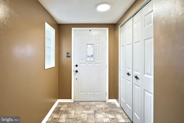 14 Longview Rd, Seven Valleys, PA 17360 - entryway featuring baseboards and stone finish floor