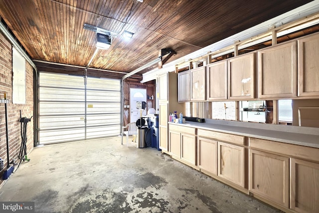 14 Longview Rd, Seven Valleys, PA 17360 - garage featuring wooden ceiling and a garage door opener