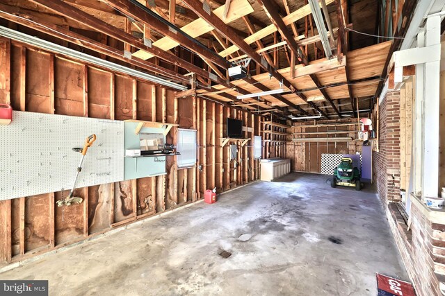 14 Longview Rd, Seven Valleys, PA 17360 - misc room featuring unfinished concrete floors and a garage