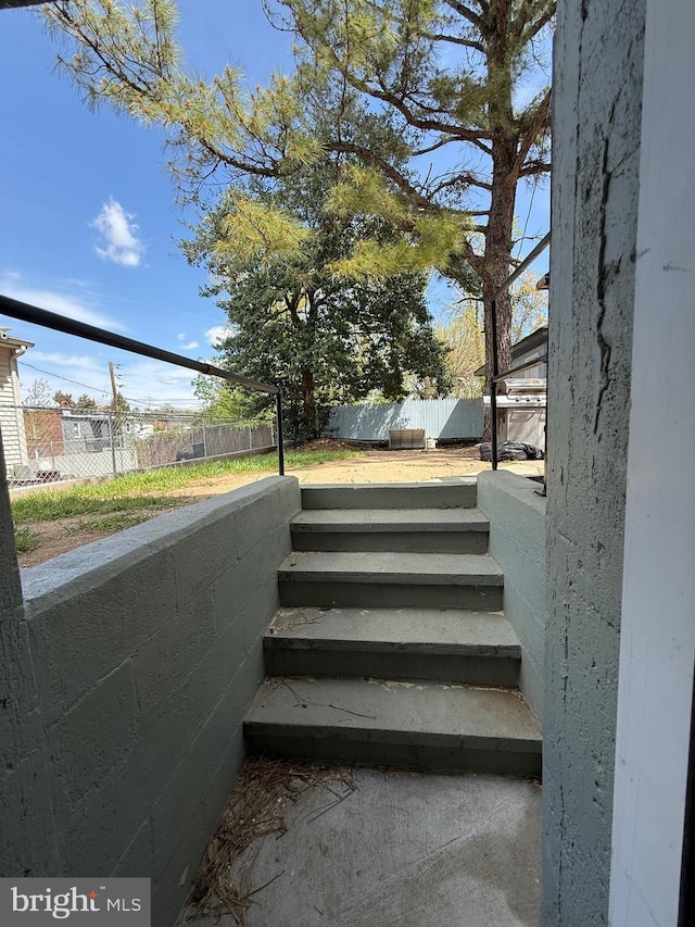 view of staircase