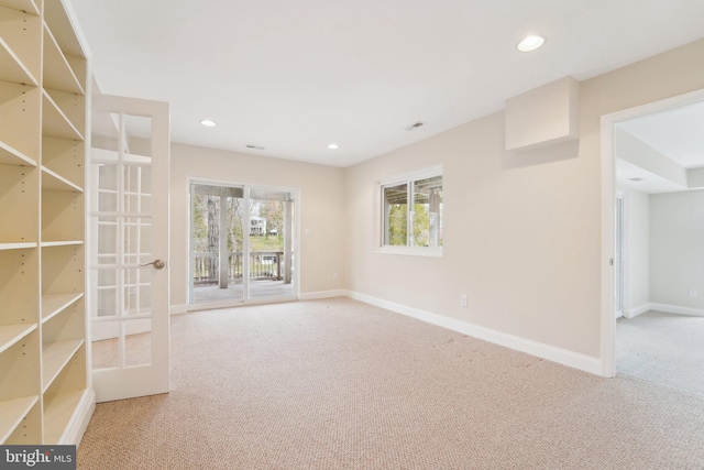 264 Capote Ct E, Severna Park, MD 21146 - spare room with carpet, baseboards, and recessed lighting