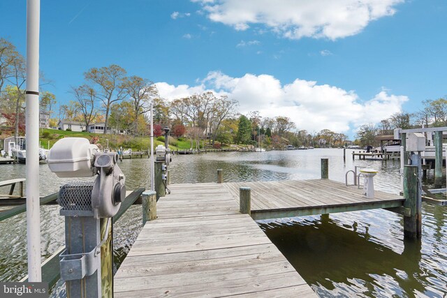 264 Capote Ct E, Severna Park, MD 21146 - dock area with a water view and boat lift