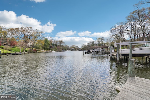 264 Capote Ct E, Severna Park, MD 21146 - dock with a water view and boat lift