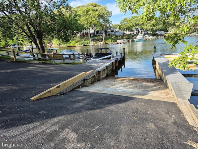264 Capote Ct E, Severna Park, MD 21146 - dock area with a boat ramp and a water view