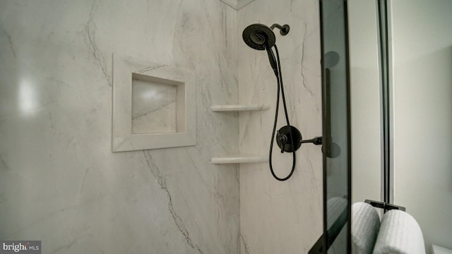 1601 Jubilation Ct, Herndon, VA 20170 - bathroom view of a marble finish shower