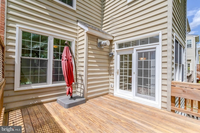 view of deck
