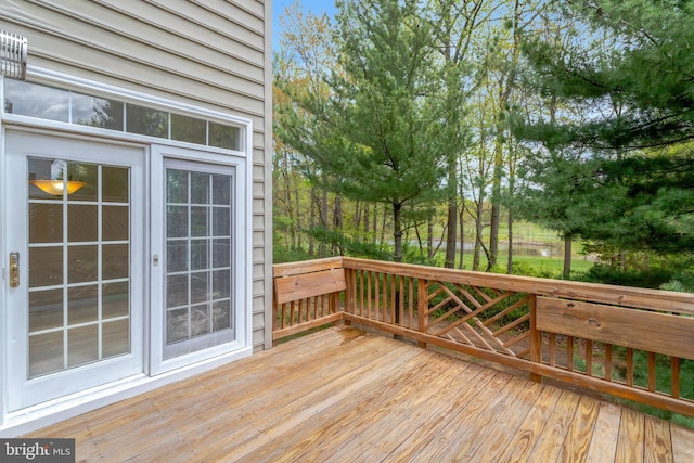 view of wooden terrace