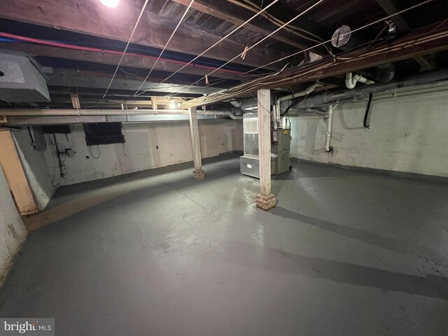 108 E Maiden Ln, Somerdale, NJ 08083 - unfinished basement with heating unit