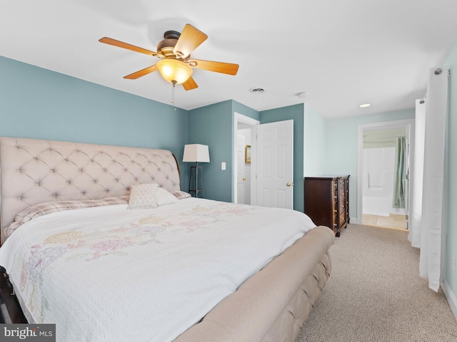 600 Maplewood Rd, Springfield, PA 19064 - bedroom with baseboards, carpet flooring, and a ceiling fan