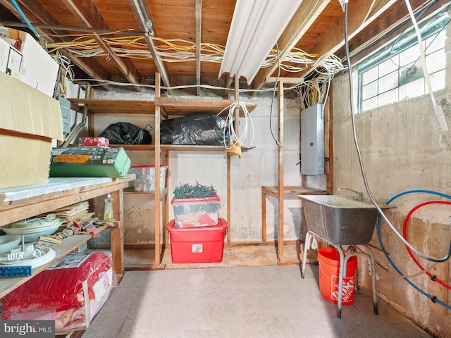 600 Maplewood Rd, Springfield, PA 19064 - storage area with a sink and electric panel