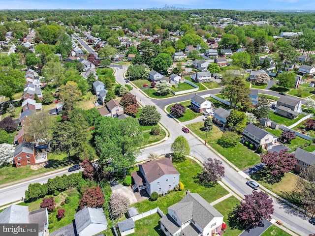 600 Maplewood Rd, Springfield, PA 19064 - bird's eye view featuring a residential view