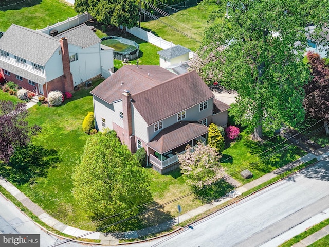 600 Maplewood Rd, Springfield, PA 19064 - bird's eye view