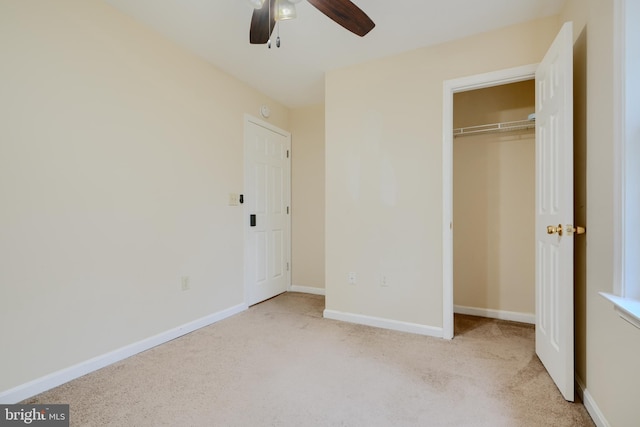 365 Hickory Trl, Crownsville, MD 21032 - unfurnished bedroom featuring a closet, ceiling fan, baseboards, and carpet floors