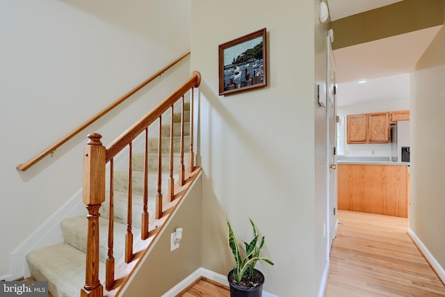 365 Hickory Trl, Crownsville, MD 21032 - stairs with wood finished floors and baseboards