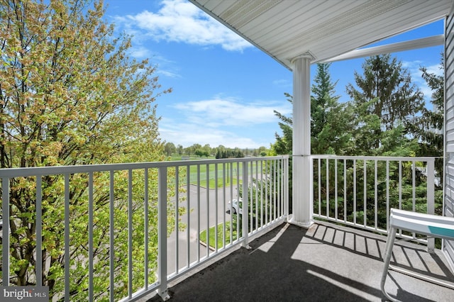 view of balcony