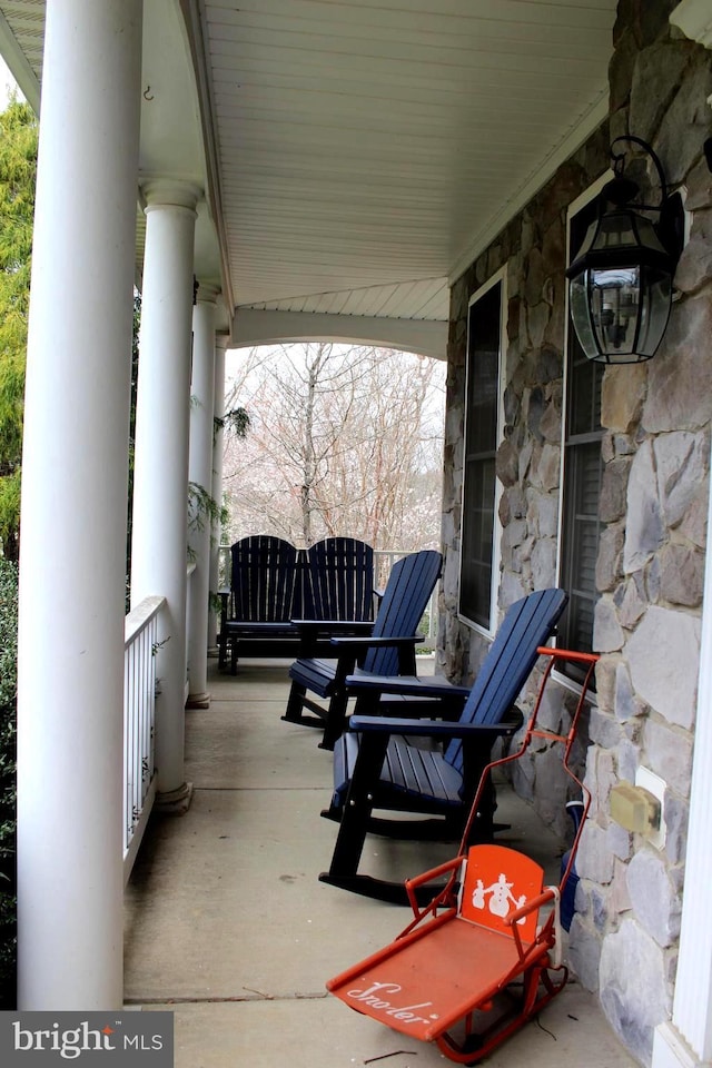 6 Copewood Ct, Manchester, MD 21102 - view of patio / terrace featuring covered porch