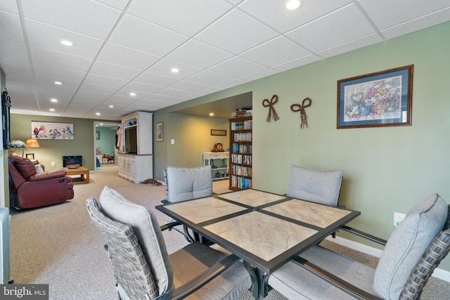 6 Copewood Ct, Manchester, MD 21102 - dining space featuring baseboards, recessed lighting, and carpet